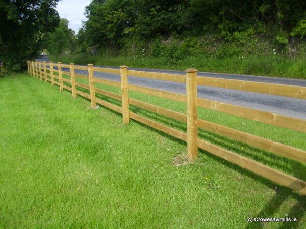 Traditional Post & Rail Timber Fence