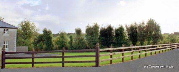 Special Top D-Rail Timber Fence