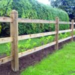 Morticed Larch Fence