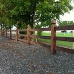 3 Rail Morticed Fence