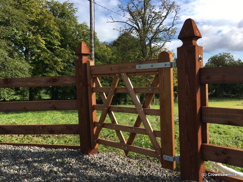 Timber Paddock Gate 1.2m in height – supplied in August 2018