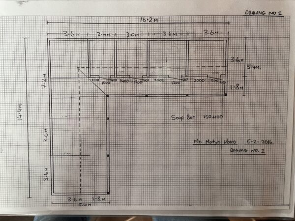 Plan for timber stables
