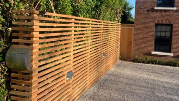 Unique Douglas Fir Panel Fence