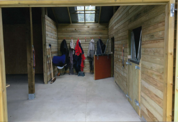 Inside of timber stable