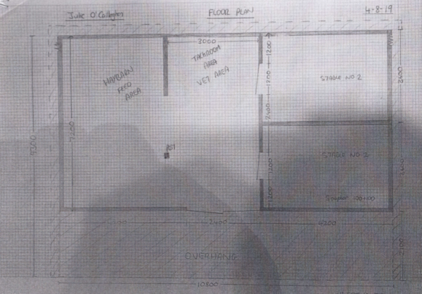 Plan of timber barn